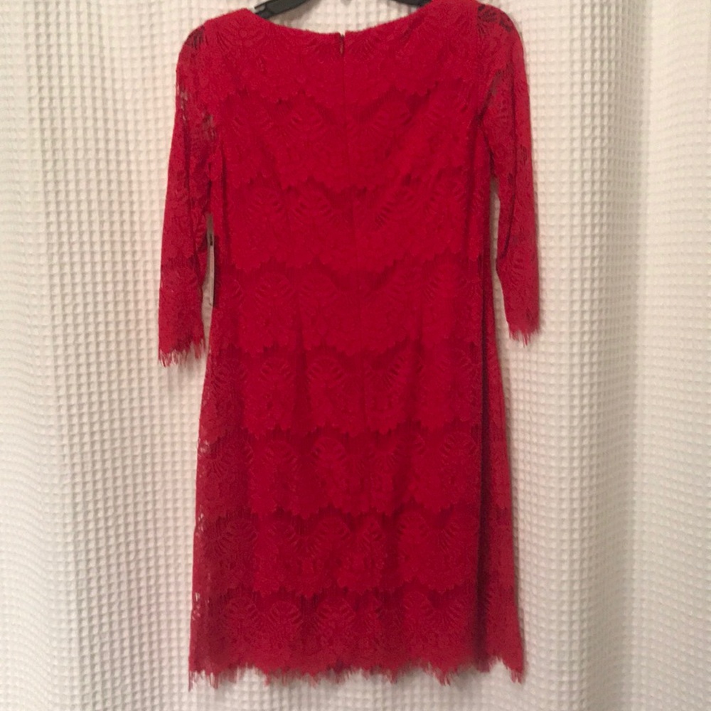 ‼️NWT Jessica Howard Red Lace Dress - Picture 5 of 5